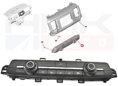 Salongisoojenduse juhtplokk OEM Jumpy IV, Berlingo / Expert IV, Rifter (+A/C) - PSA  98340416ZD - OE - 100% Genuine Part
