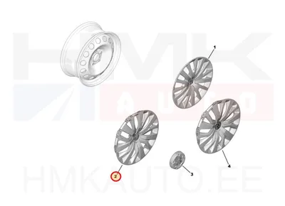 Ilukilp 16" OEM Peugeot Partner/Rifter 2018- - PSA  98165386TW - OE - 100% Genuine Part