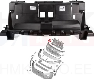 Esistange keskmine tugevdusraam OEM Citroen Berlingo/Peugeot Rifter 2018- - PSA  9847316280 - OE - 100% Genuine Part