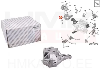 Käigukasti kinnituskronstein OEM Jumper/Boxer/Ducato 2006- - PSA  1627702580 - OE - 100% Genuine Part