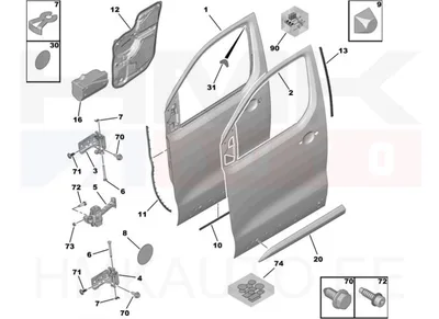 Esiuks vasak OEM Citroen Jumpy/Spacetourer, Peugeot Expert/Traveller 2016- - PSA  9853309580 - OE - 100% Genuine Part