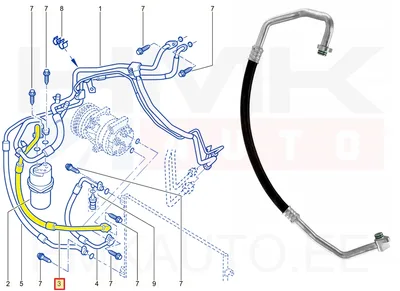 A/C toru, madalsurve OEM Trafic II, Vivaro I, Primastar 1,9dCi 01- - REN  7700312886 - OE - 100% Genuine Part