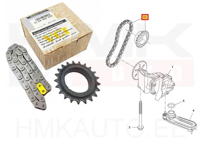 Õlipumba keti komplekt OEM Renault 1,6DCI R9M - REN  150A00005R - OE - 100% Genuine Part