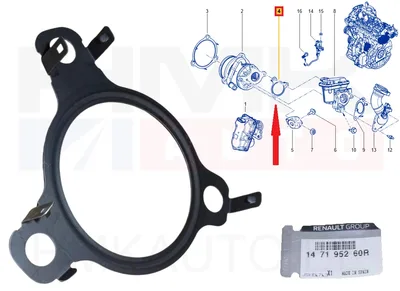EGR klapi tihend OEM Renault 1,5dCi/2,0dCi - REN  147195260R - OE - 100% Genuine Part