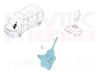 Käigukang kulissiga OEM Renault Trafic II (robotkast) - REN  8200915412 - OE - 100% Genuine Part