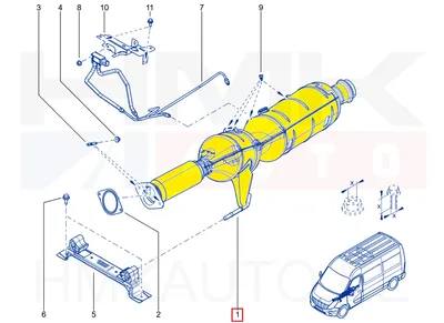 Tahmafilter(DPF/FAP) OEM Renault Master III 2,3DCI 2014- (M9T-726) - REN  200207377R - OE - 100% Genuine Part