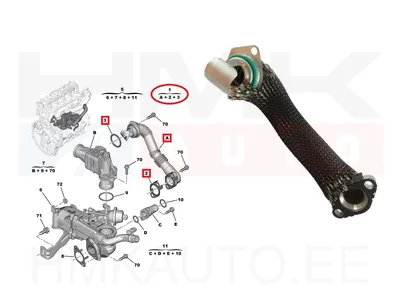 EGR toru Citroen/Peugeot 1,4-1,6HDi - JAD  112600J - Prottego