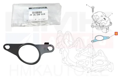 EGR klapi tihend OEM Renault 1,6DCI - REN  242604881R - OE - 100% Genuine Part
