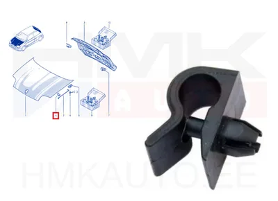 Kapoti tugivarda kinnitusklamber OEM Renault - REN  7703179077 - OE - 100% Genuine Part