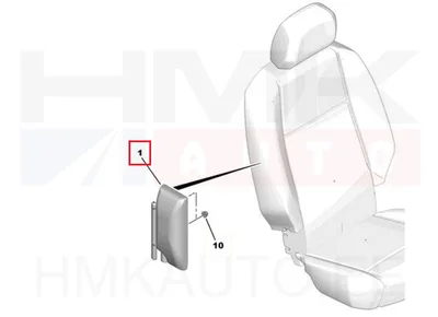 Esiistme külgmine turvapadi parem OEM Citroen Berlingo/Peugeot Rifter 2018- - PSA  9816430880 - OE - 100% Genuine Part
