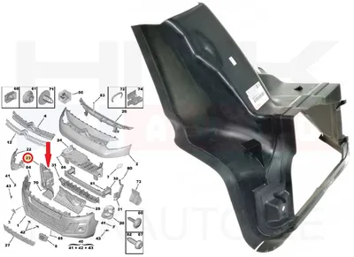 Turboradiaatori õhuvõttur OEM Citroen Jumpy/Peugeot Expert 2016- - PSA  6501999280 - OE - 100% Genuine Part