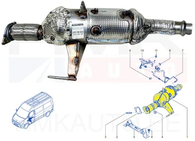 Tahmafilter(DPF/FAP) OEM Renault Master III 2,3DCI 2016- (M9T-704,706) - REN  200100412R - OE - 100% Genuine Part