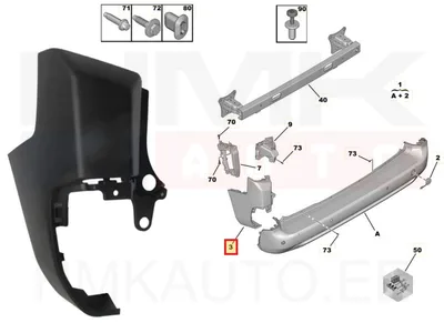 Tagastange nurk vasak OEM Citroen Berlingo/Peugeot Partner 2018-  (lühike , tagaluuk) - PSA  9816789680 - OE - 100% Genuine Part