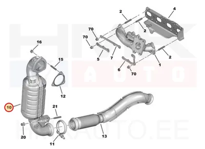 Katalüsaator OEM Citroen C4 Picasso-Spacetourer/ Peugeot 308, 3008, 508, 5008 1,6THP - PSA  9803403380 - OE - 100% Genuine Part
