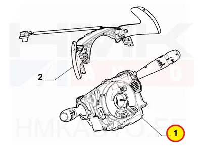 Roolisamba lülitiplokk OEM Citroen Berlingo/Peugeot Rifter 2018- (+tagakojamees) - PSA  98312557ZD - OE - 100% Genuine Part