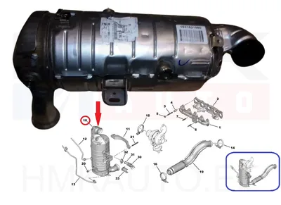 Tahmafilter(DPF/FAP) OEM Berlingo/Partner 1,5BlueHDI DV5R   K746 >>NFP - PSA  1631621980 - OE - 100% Genuine Part