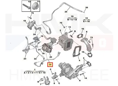 EGR juhtsolenoidi vaakumtoru OEM Citroen/Peugeot - PSA  9840979880 - OE - 100% Genuine Part