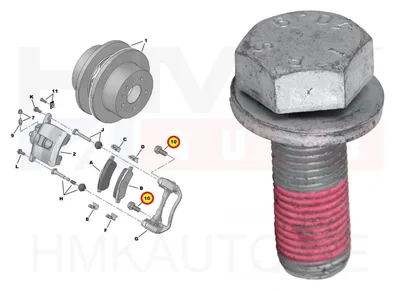 Pidurisadula polt M14x1,50-L38 OEM Jumper/Boxer/Ducato - PSA  440541 - OE - 100% Genuine Part