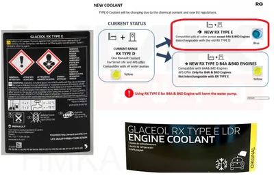 Jahutusvedelik OEM Renault Glaceol RX Type E Sinine konsentraat  60L - REN  7711947058 - OE - 100% Genuine Part