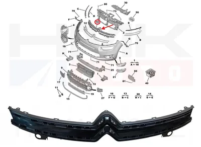 Iluvõre OEM Citroen C4 Picasso II - PSA  1610193980 - OE - 100% Genuine Part