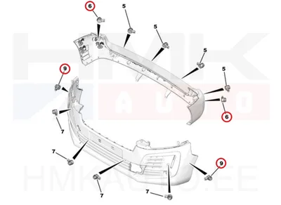 Pimenurga andur OEM Citroen/Peugeot (värvitav) - PSA  1633559680 - OE - 100% Genuine Part