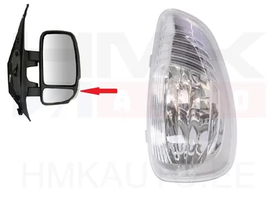 Suunatuli peeglis parem "valge" Renault Master 2010- (5W pirn) - LEG 9700245