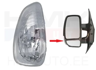 Suunatuli peeglis vasak "valge" Renault Master 2010- (5W pirn) - JAD  219305J - Prottego