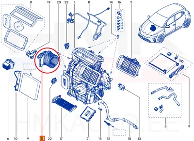 Salongiventilaator OEM Renault Kadjar, Clio V, Symbioz - REN  272104788R - OE - 100% Genuine Part
