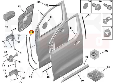 Esiukse serva tihend OEM Citroen Jumpy/Peugeot Expert 2016- - PSA  9812681880 - OE - 100% Genuine Part