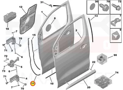 Esiukse serva tihend parem OEM Citroen Jumpy/Peugeot Expert 2016- - PSA  9812681680 - OE - 100% Genuine Part
