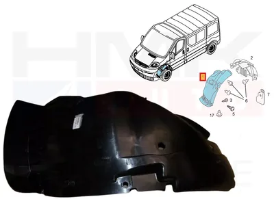 Esilogari esiosa vasak OEM Renault Trafic II 2006- - REN  8200508349 - OE - 100% Genuine Part
