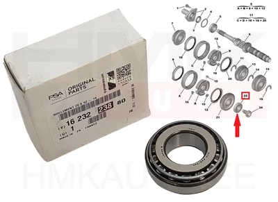 Käigukasti laager 25x52x14 OEM Citroen/Peugeot/Fiat BE3/BE4/MB6 - PSA  1623223880 - OE - 100% Genuine Part