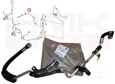 Roolivõimendi tagasivoolu toru OEM Jumper/Boxer/Ducato 2016- - PSA  1614400380 - OE - 100% Genuine Part