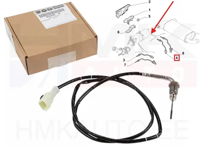 Väljalaskegaaside temperatuuri andur tagumine OEM Fiat Ducato 2,3D 2016- Euro6 - FIAT  55284358 - OE - 100% Genuine Part