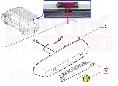 Tagurduskaamera OEM Jumper/Boxer/Movano/Proace Max MCA 2024- , Ducato MCA 2021- (H2 L1-L3) - PSA  1694571080 - OE - 100% Genuine Part