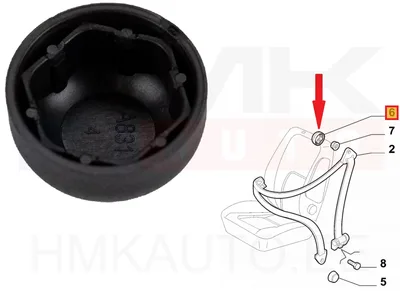 Turvavöö kinnitusmutri kate OEM Jumper/Boxer/Ducato 2018- - FIAT  1395390080 - OE - 100% Genuine Part