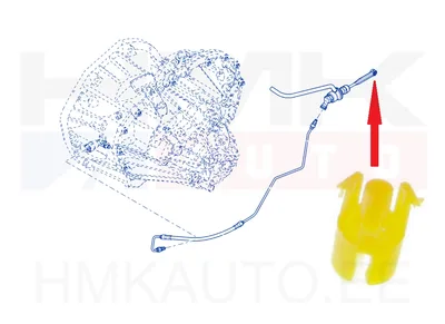 Siduri peasilindri varda fiksaator Renault Master 2010- - JAD  289911J - Prottego