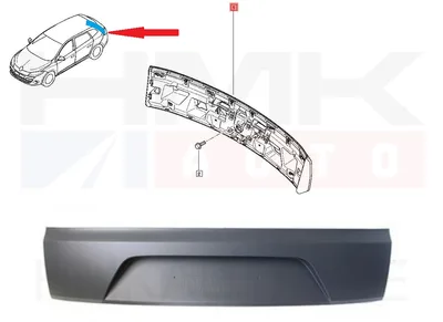 Tagaluugi plastikkate OEM Renault Megane III Grandtour 09- - REN  848107837R - OE - 100% Genuine Part
