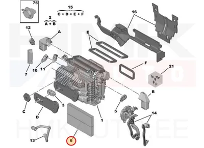 Salongiõhu filter aktiivsöega OEM Peugeot 3008, 5008 2024- - PSA  9854108580 - OE - 100% Genuine Part