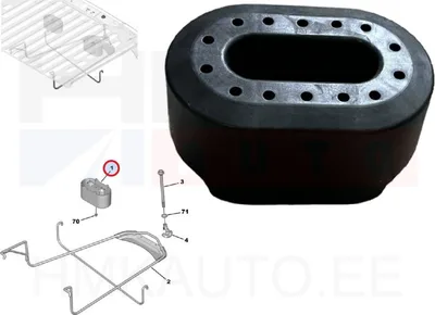 Varuratta tugi OEM Citroen Berlingo/Peugeot Rifter 2018- - PSA  9814695480 - OE - 100% Genuine Part
