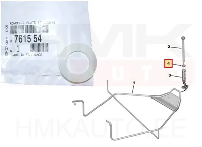 Varuratta kinnituse seib OEM Citroen/Peugeot - PSA  761554 - OE - 100% Genuine Part