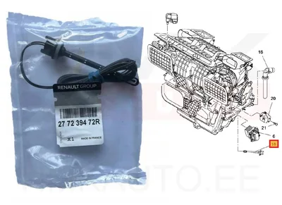 Salongiõhu temperatuuri andur OEM Renault Fluence/Megane III/Trafic III - REN  277239472R - OE - 100% Genuine Part