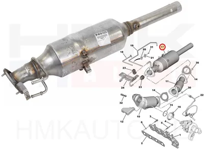 Tahmafilter(DPF/FAP) OEM Jumper/Boxer 2011- 2,2HDi Euro5 - PSA  1606604680 - OE - 100% Genuine Part