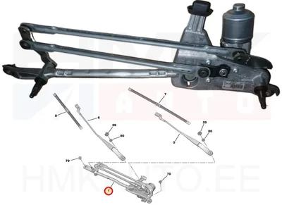 Klaasipühkijate hoovastik koos mootoriga OEM Peugeot 308 2015- - PSA  9810327980 - OE - 100% Genuine Part