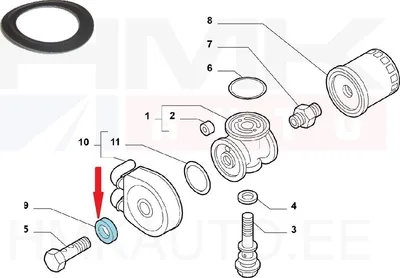 Õlijahuti tihend OEM Jumper/Boxer/Ducato 2,8 00- - FIAT  500343605 - OE - 100% Genuine Part