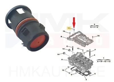 Õli tagasivoolu klapp OEM Citroen/Peugeot 1,2THP - PSA  9803576680 - OE - 100% Genuine Part