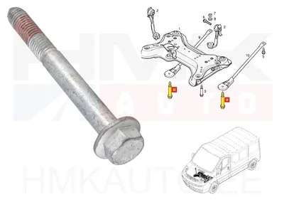 Sillaraami kinnituspolt M12x1,75 L110 OEM Renault Trafic II - REN  8200594067 - OE - 100% Genuine Part