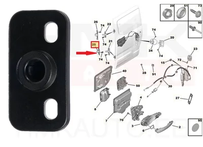 Liugukse suunaja pesa alumine OEM Berlingo/Rifter 2018- - PSA  9830487680 - OE - 100% Genuine Part