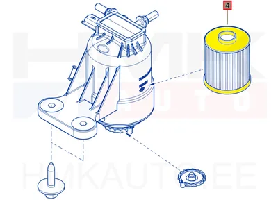 Kütusefilter OEM Renault Clio V / Kangoo III / Captur II 1,5BlueDCi 2019- - REN  164033052R - OE - 100% Genuine Part