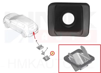 Tagurduskaamera kate OEM Citroen C5 Aircross / Peugeot 3008,5008 - PSA  98138191XT - OE - 100% Genuine Part